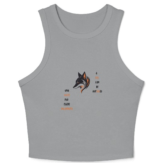 A fox can be outfoxed Crop Tank Top