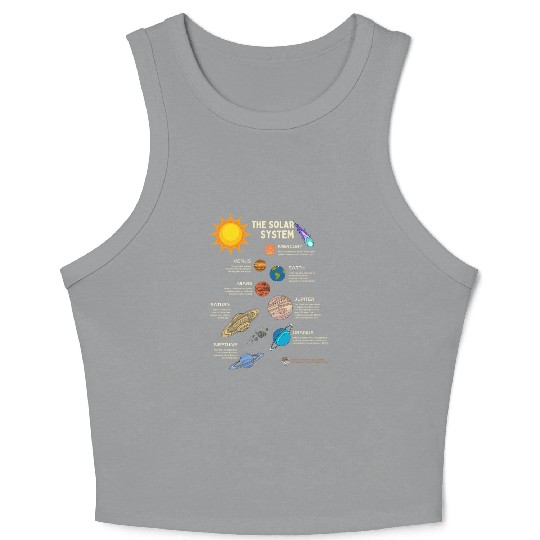 The Solar System Planets Crop Tank Top