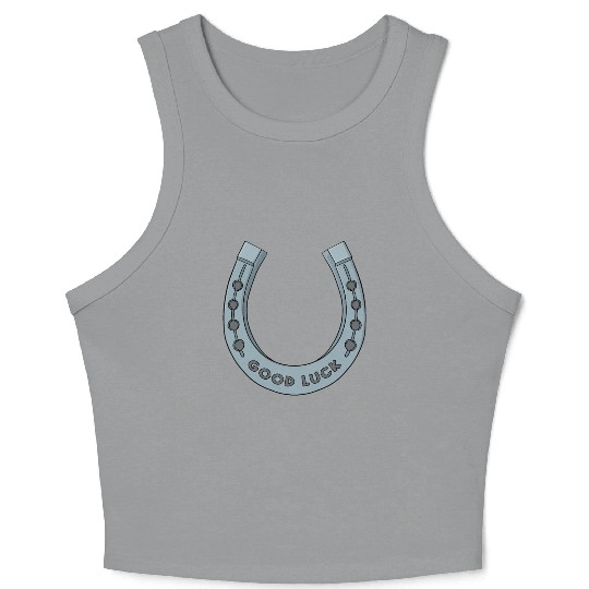 Good Luck Horseshoe Crop Tank Top