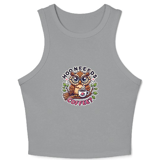 Clever Owl Brew Crop Tank Top