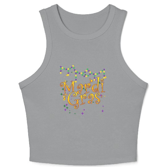 Mardi Gras New Orlean festival Crop Tank Top