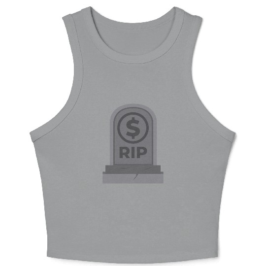 RIP Dollar Coin Bankrupt America Crop Tank Top