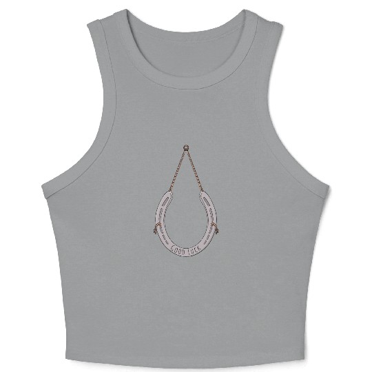 Horseshoe to bring you good luck Crop Tank Top