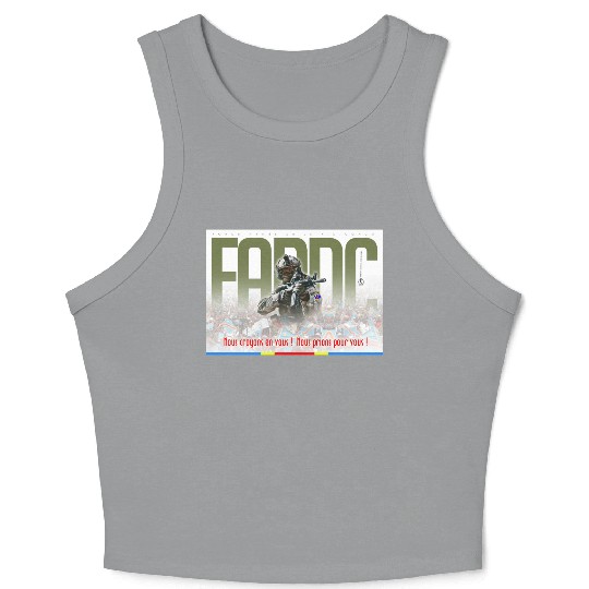 Support to the Armed Forces of DR Congo Crop Tank Top