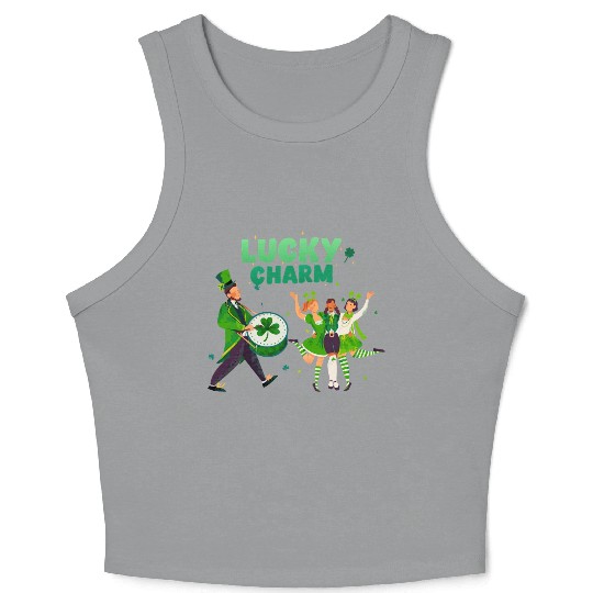 Lucky Charm Unisex Lightweight Crewneck Crop Tank Top