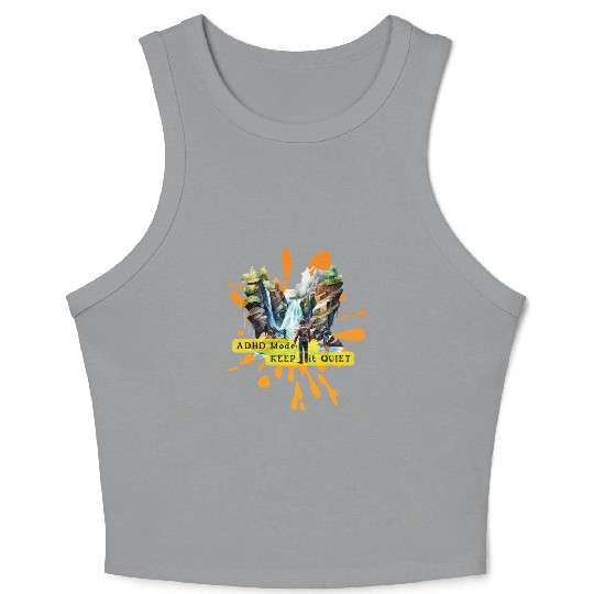 NEURODIVERGENT adhd noise Crop Tank Top