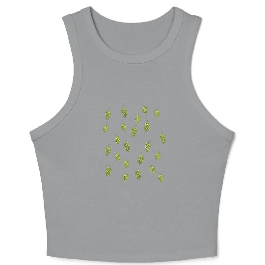 Hops Beer Drinker Men's Brewing IPA Hops Crop Tank Top