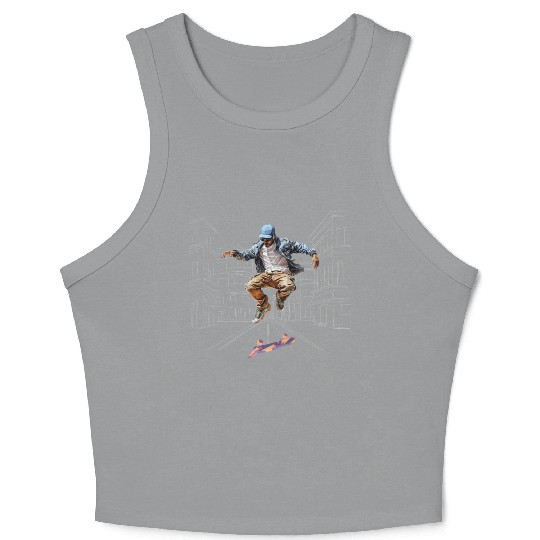 skateboarding Crop Tank Top