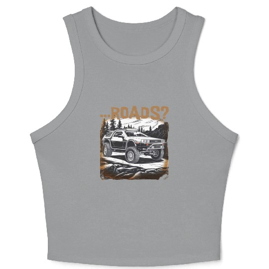Off-road Delorean Crop Tank Top