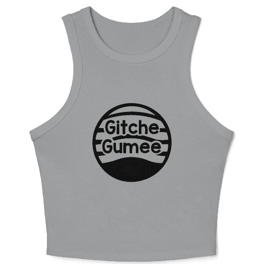 Gitche Gumee – Great Lakes Retro Design Crop Tank Top