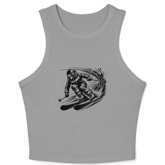 Skiing Competition Rivalry And Sporting Spirit Crop Tank Top