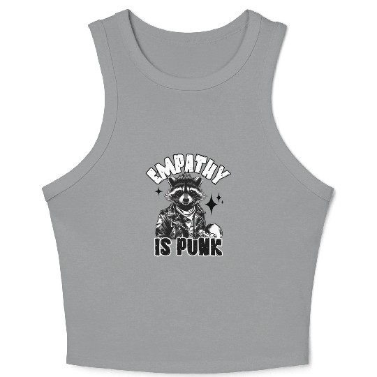 Empathy is PUNK Raccoon Crop Tank Top