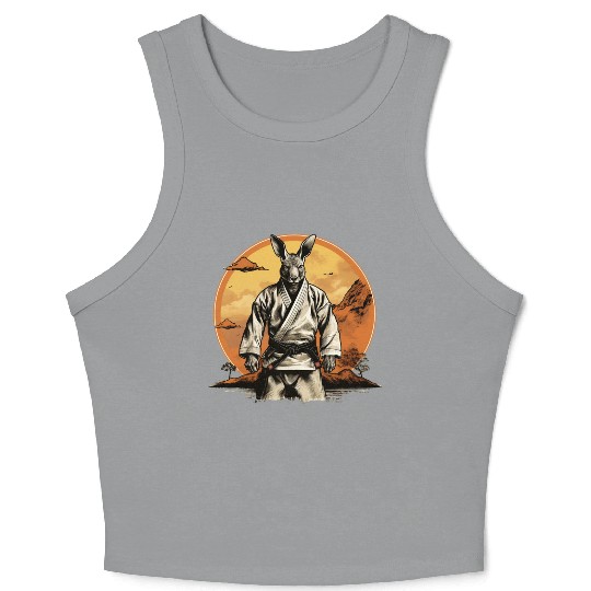 Jiu Jitsu/Judo/Karate Fighter Kangaroo Crop Tank Top