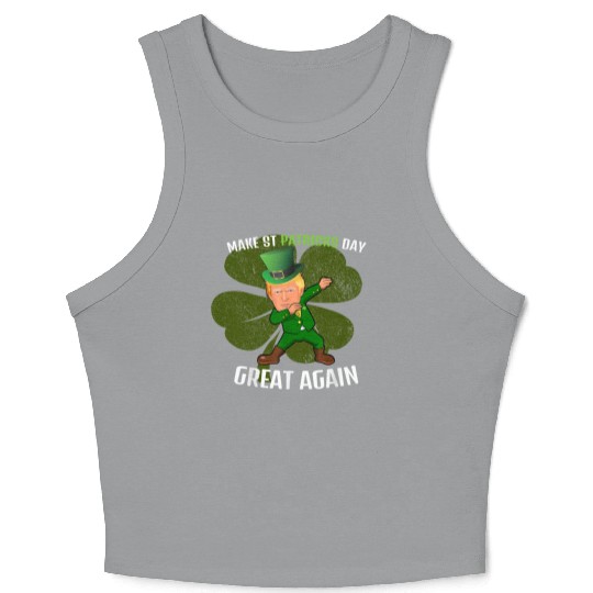Make St. Patrick's Day Great Again: Trump-Inspired Crop Tank Top