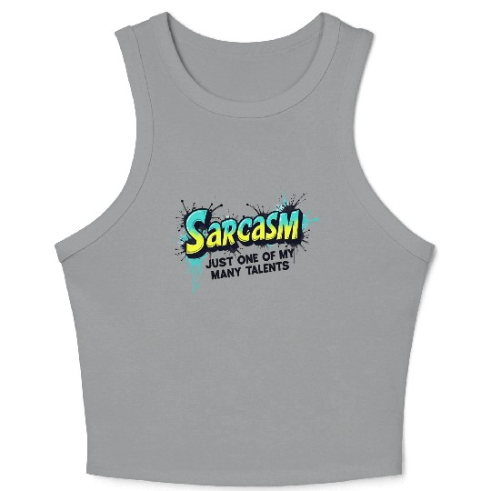 Graffiti Street Art Style Crop Tank Top