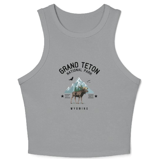 Grand Teton National Park Est. 1929 Wyoming Crop Tank Top