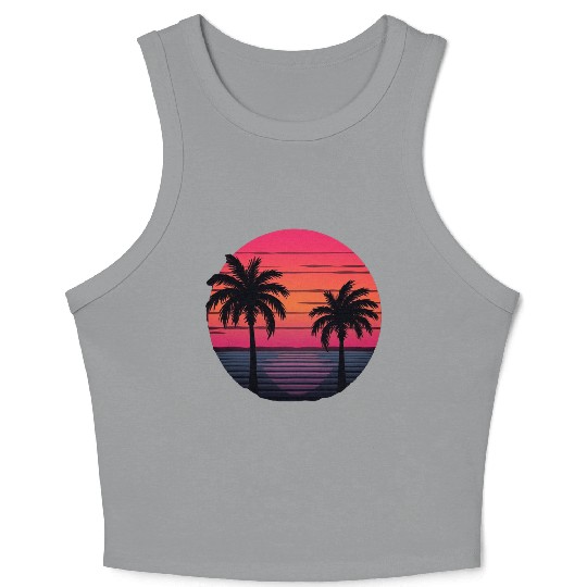 Tropical Sunset Serenity Crop Tank Top