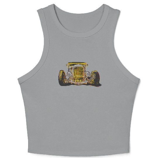 Hot Rod head on Crop Tank Top