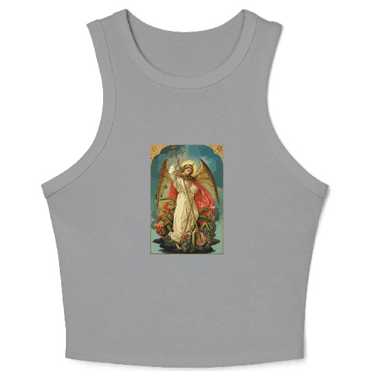 Saint Michael the Archangel Crop Tank Top