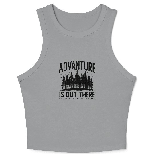 True Crime Crime Serial Killer Satire Gift Crop Tank Top