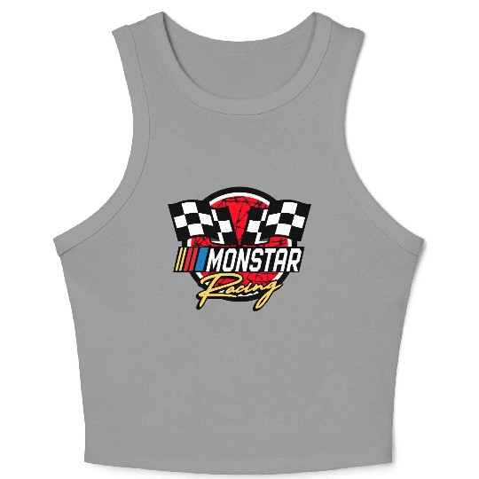 monstar racing barbed wire Crop Tank Top