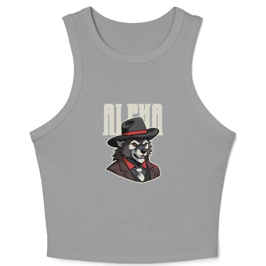 Alpha Wolf – No Beta Behavior Crop Tank Top