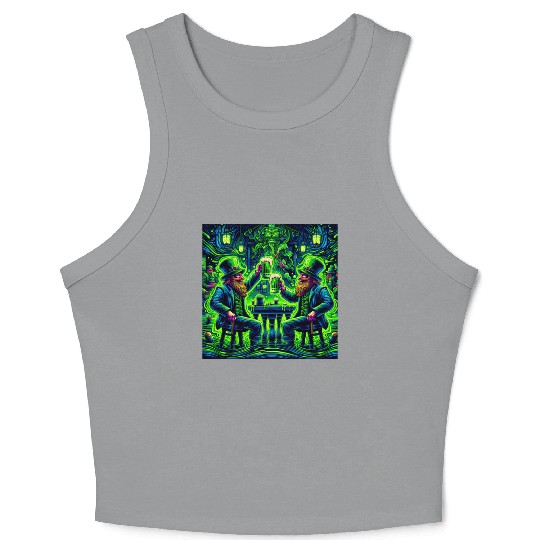 St. Patrick's Day Cheers Crop Tank Top