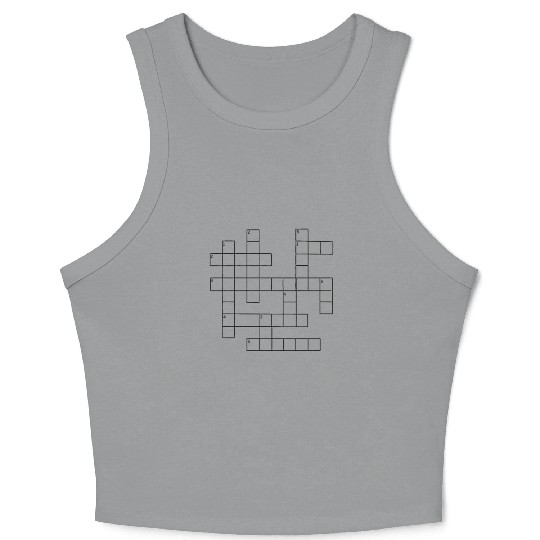 Preppy Crossword – Stylish & Fun Word Puzzle Crop Tank Top