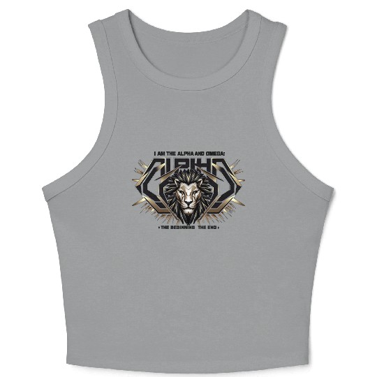 The Eternal King: Alpha & Omega Crop Tank Top
