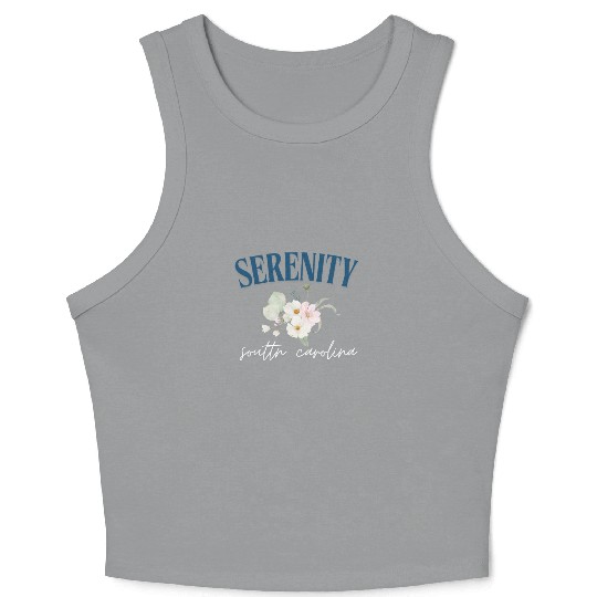 Serenity, SC Raglan Baseball Crop Tank Top