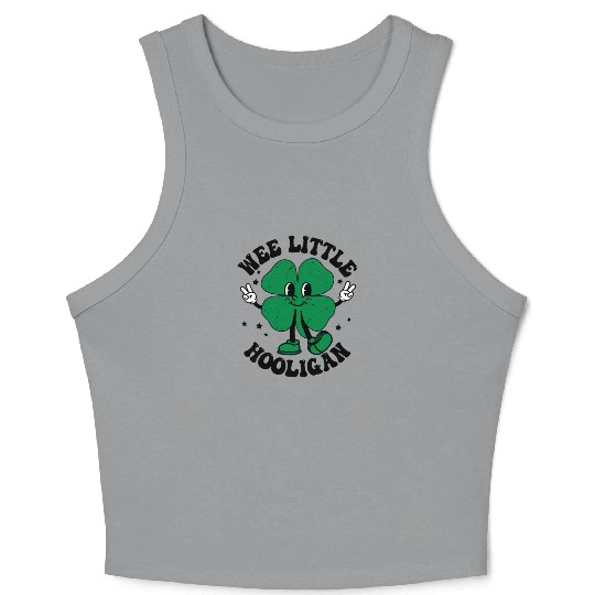 Wee Little Hooligan Cute St. Patrick's Day Irish S Crop Tank Top