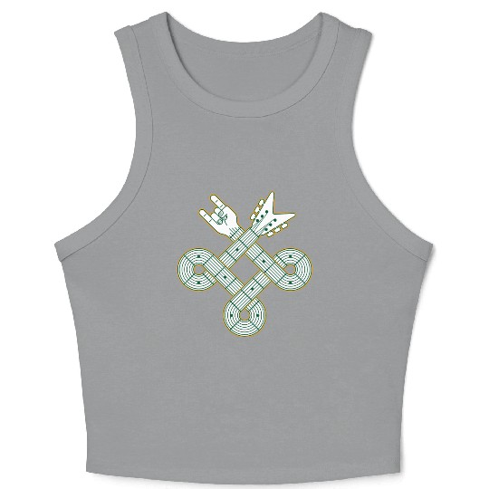 Celtic Knot Guitar | St. Patrick’s Day Crop Tank Top