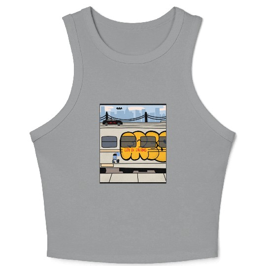 New York City – City of Dreams | NYC Skyline Crop Tank Top