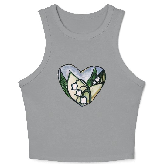 Lily of the Valley Crop Tank Top