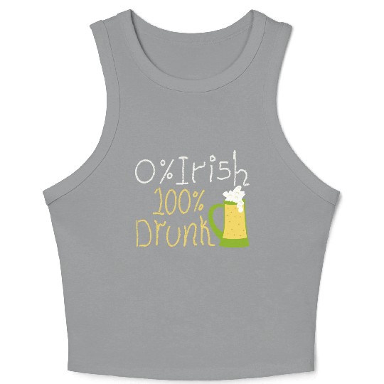 Funny St Patricks Day Crop Tank Top - irish humor