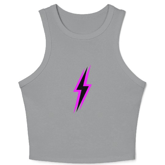 Lightning Bolt Neon Crop Tank Top