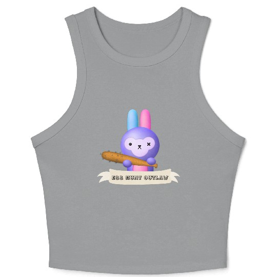 Egg Hunt Outlaw Easter Crop Tank Top