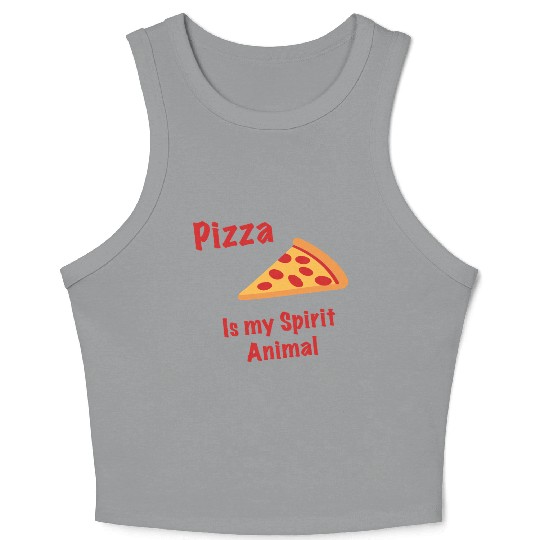 Pizza is my Spirit Animal Crop Tank Top