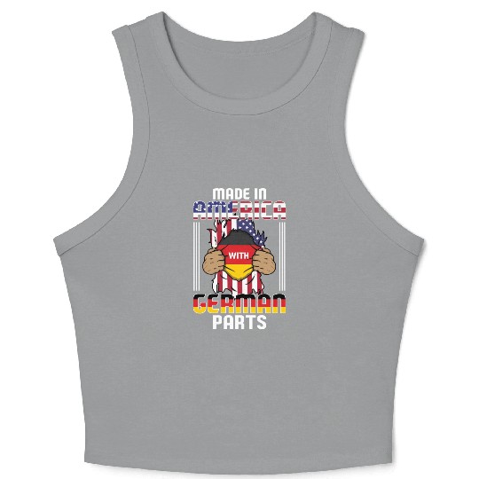 Made In America With German Parts USA Crop Tank Top
