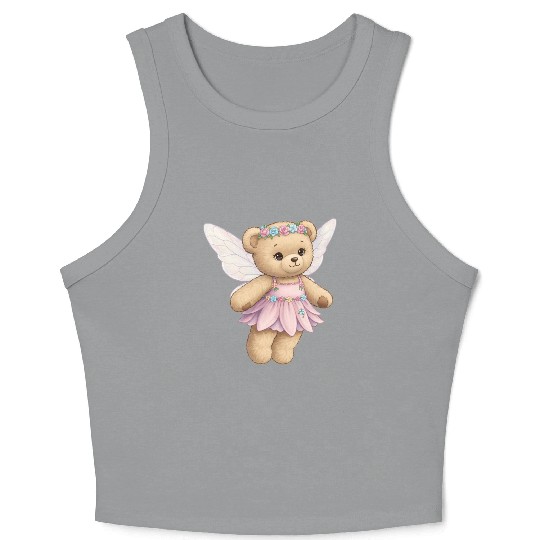 Teddy bear fairy Crop Tank Top