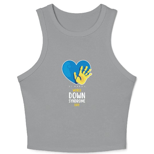 World Down Syndrome Awareness Men Women Kids Crop Tank Top
