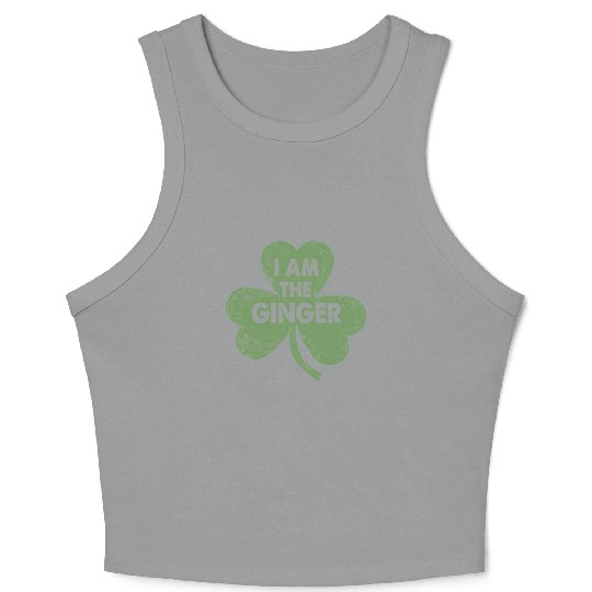 Proud Redhead St. Patrick’s Day Shamrock Crop Tank Top