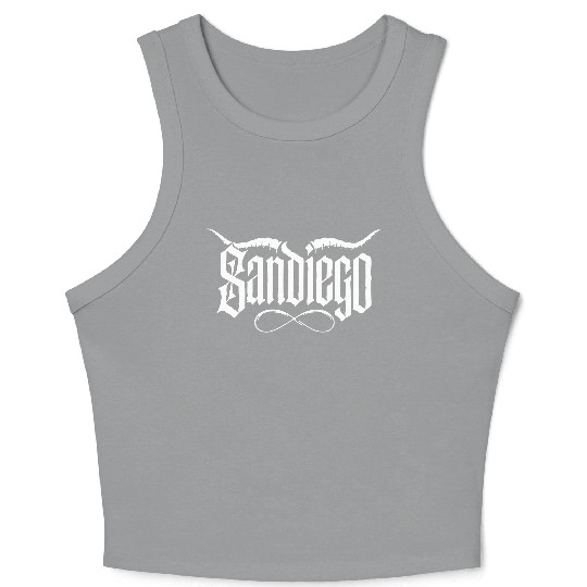 San Diego gothic aesthetics Crop Tank Top