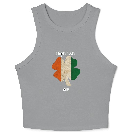 Irish AF – Funny St. Patrick’s Day Drinking Crop Tank Top
