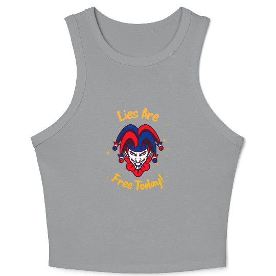 April 1st Prank Crop Tank Top Unisex Crop Tank Top | Fun Gift