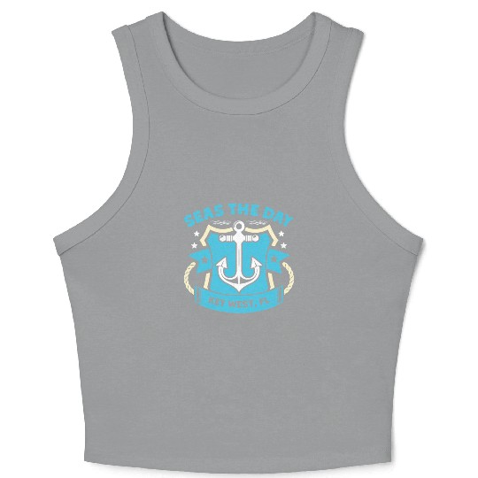 Key-West SEAS A DAY KEY-WEST SEAS Yachting Crop Tank Top
