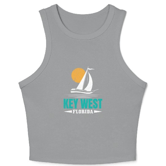 KEY-WEST FLORDIA Sailing West Keys Sailing Outfit Crop Tank Top