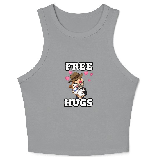 Free Hugs Crop Tank Top