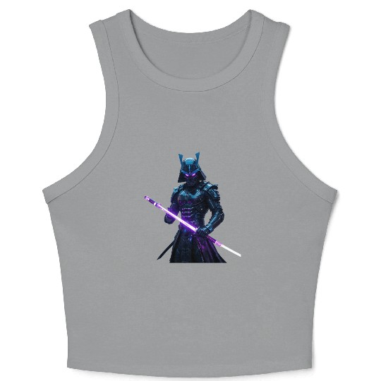 Cyberpunk City Samurai new style Crop Tank Top