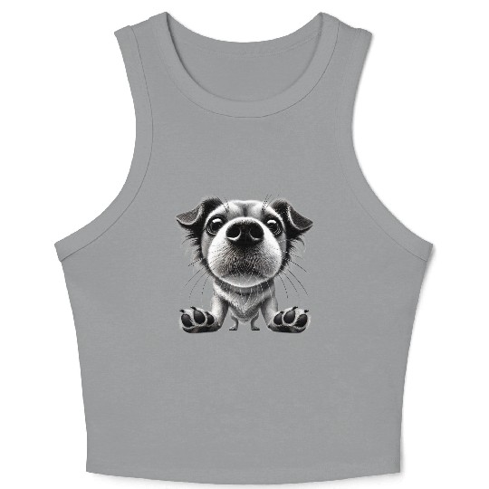 Puppy Big Nose, Bigger Love Crop Tank Top